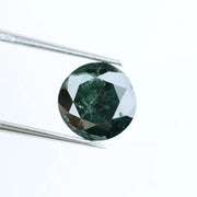 2.43 Ct natural black diamond round cut loose gemstone, deep black faceted diamond for engagement ring making, bold statement stone for custom jewelry, high quality genuine black diamond for luxury ring design