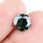 2.43 Ct natural black diamond round cut loose gemstone, deep black faceted diamond for engagement ring making, bold statement stone for custom jewelry, high quality genuine black diamond for luxury ring design