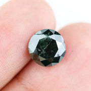 2.43 Ct natural black diamond round cut loose gemstone, deep black faceted diamond for engagement ring making, bold statement stone for custom jewelry, high quality genuine black diamond for luxury ring design