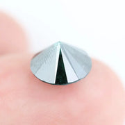 2.43 Ct natural black diamond round cut loose gemstone, deep black faceted diamond for engagement ring making, bold statement stone for custom jewelry, high quality genuine black diamond for luxury ring design