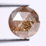 1.01 Ct round rose cut brown natural diamond loose gemstone for custom engagement ring and fine jewelry craftsmanship designs