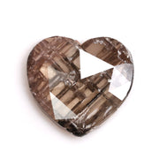brown color elegant heart diamond jewelry