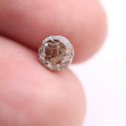 1.01 Ct round rose cut brown natural diamond loose gemstone for custom engagement ring and fine jewelry craftsmanship designs