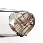 brown color elegant heart diamond jewelry