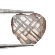 brown color elegant heart diamond jewelry