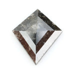 0.38 Ct brown black white kite cut natural diamond with soft tones and delicate sparkle for elegant jewelry