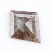 kite cut , grey brown natural diamond , raw grey diamond rough grey diamond grey stone ring icy diamonds diamond grey