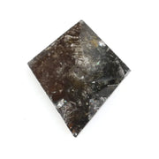 0.38 Ct brown black white kite cut natural diamond with soft tones and delicate sparkle for elegant jewelry