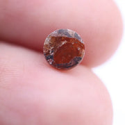 0.88 Ct round rose cut red natural diamond loose fancy color gemstone for handmade jewelry and custom fine jewelry designs