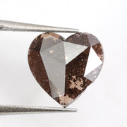 brown color heart diamond for fine jewelry