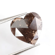 brown color heart diamond for fine jewelry