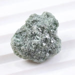 Natural salt and pepper grey diamond ring with raw diamond texture and sparkle