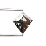 0.38 Ct brown black white kite cut natural diamond with soft tones and delicate sparkle for elegant jewelry