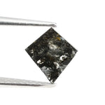 0.38 Ct brown black white kite cut natural diamond with soft tones and delicate sparkle for elegant jewelry