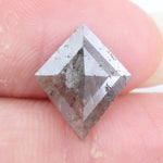 kite cut , grey brown natural diamond , raw grey diamond rough grey diamond grey stone ring icy diamonds diamond grey