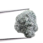 Natural salt and pepper grey diamond ring with raw diamond texture and sparkle