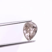 0.64 Ct pear cut light grey diamond – natural loose diamond for a custom rings