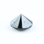 2.41 Ct authentic natural black diamond round cut loose gemstone, deep black faceted diamond for custom engagement rings, bold statement stone, high quality genuine black diamond for luxury jewelry design