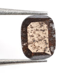 brown color lab grown gold emerald diamond ring design