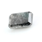 1.23 Ct emerald cut brown black grey natural diamond with sleek shape and subtle sparkle for modern luxury jewelry
