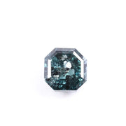 1.44 CT Asscher Cut Blue Salt & Pepper Lab Grown Diamond, Ethical Loose Diamond for Engagement Ring, Pendant Luxury Gifts