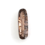 brown color diamond ring with sapphire baguettes