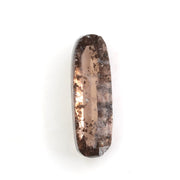 brown color diamond ring with sapphire baguettes