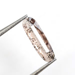 brown color diamond ring with sapphire baguettes