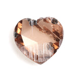 brown color heart bracelet diamond with brilliant sparkle