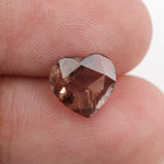 brown color heart bracelet diamond with brilliant sparkle