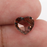 brown color heart bracelet diamond with brilliant sparkle