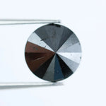3.23 Ct Natural Black Diamond Round Cut Loose for Engagement Rings, Pendants, and Custom Jewelry