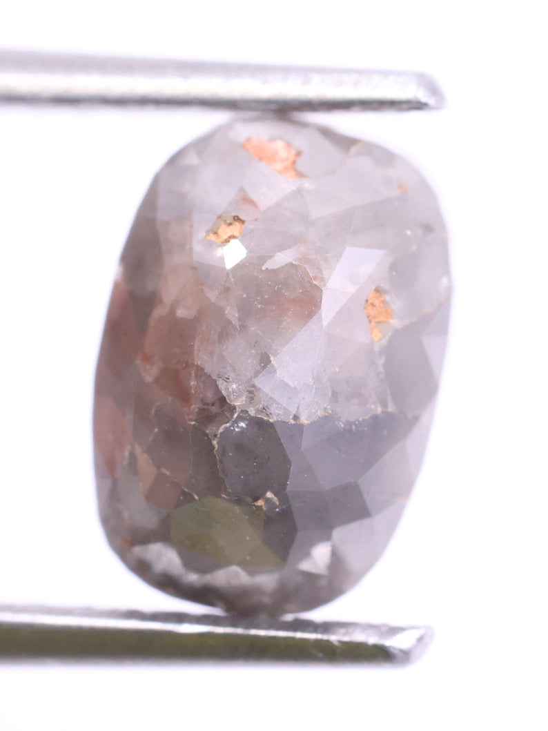 2.14 Ct Loose Light Grey Diamond - Oval Cut Natural Diamond ( 8.43 X 5.56 X 4.65 )