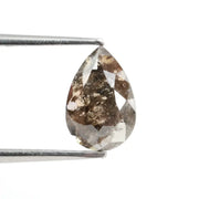 0.88 Ct Pear Cut Brown Natural Diamond Warm Hue Elegant Loose Diamond for Fine Jewelry