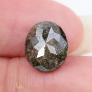 oval cut , grey green natural loose diamond, oval diamond ring settings with side stones bridal jewelry style