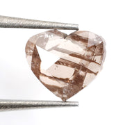 brown color lab grown diamond necklace with sparkle
