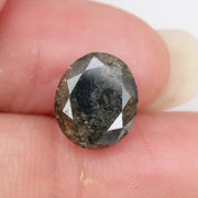 oval cut , grey green natural loose diamond, oval diamond ring settings with side stones bridal jewelry style