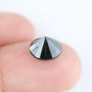 3.23 Ct Natural Black Diamond Round Cut Loose for Engagement Rings, Pendants, and Custom Jewelry