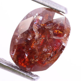 1.01 Ct Loose Red Diamond - Oval Cut Natural Diamond ( 7.38 X 5.06 X 2.11 )