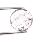 1.67 Ct white Round cut lab grown diamond loose stone with unique curved facet structure
