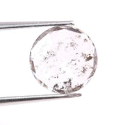 1.67 Ct white Round cut lab grown diamond loose stone with unique curved facet structure