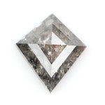 0.63 Ct Kite Cut Brown Black Grey Natural Diamond Soft Tone Unique Shape Loose Diamond