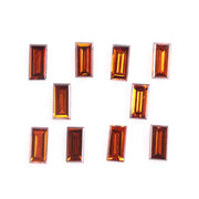 Red Baguette Cut Lab Grown Diamonds, Ethical Eco-Friendly CVD Diamonds, Lab Created Loose Stones for Fine Jewelry Making or Engagement Ring