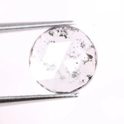 1.67 Ct white Round cut lab grown diamond loose stone with unique curved facet structure
