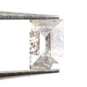 grey color lab grown diamond nose stud with sparkle