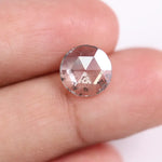 1.67 Ct white Round cut lab grown diamond loose stone with unique curved facet structure