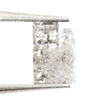 grey color lab grown diamond nose stud with sparkle
