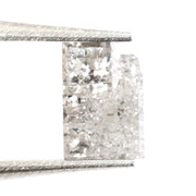 grey color lab grown diamond nose stud with sparkle