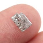 grey color lab grown diamond nose stud with sparkle