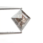 0.63 Ct Kite Cut Brown Black Grey Natural Diamond Soft Tone Unique Shape Loose Diamond